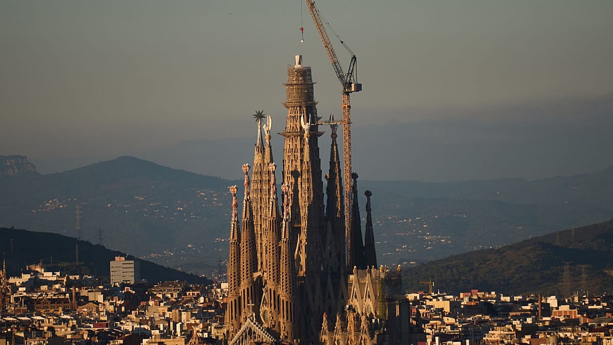 Spirit in the sky: Barcelona's Sagrada Família becomes the world's tallest church